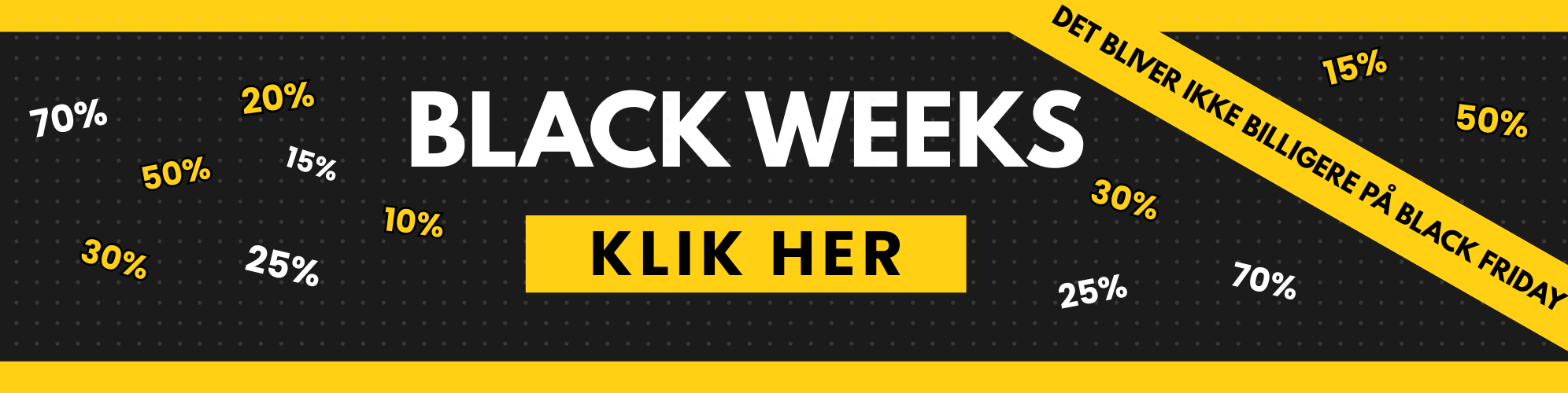 Black weeks er startet