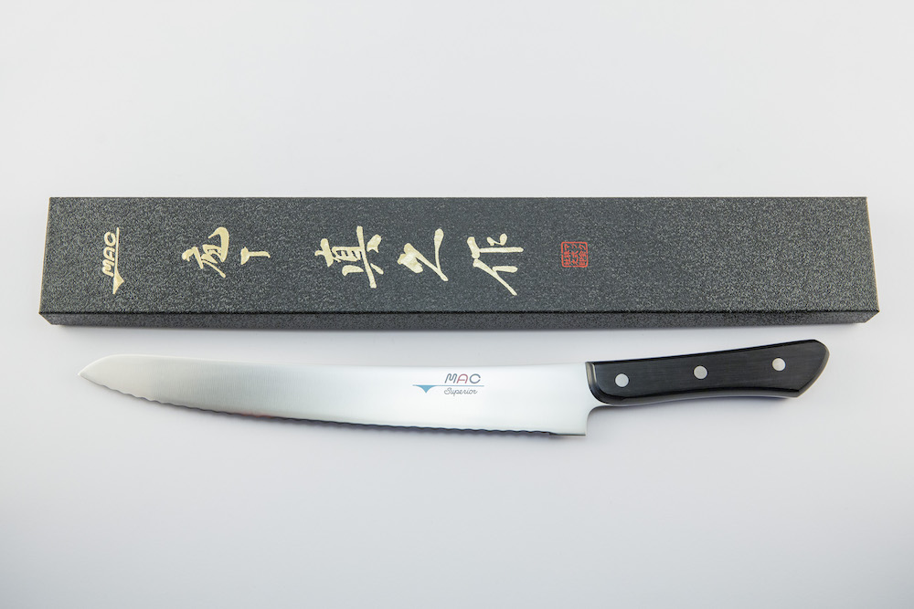 MAC SB-105 BREAD KNIFE 27cm Blade® High Carbon Steel – Japaneseknivesau