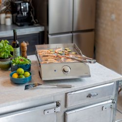 Livoo Elektrisk Plancha Bordgrill (Rustfri stl)