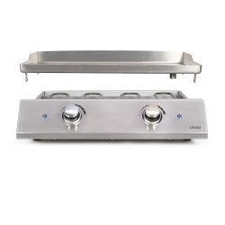  Livoo Elektrisk Dobbelt Plancha Bordgrill (Rustfri stl)