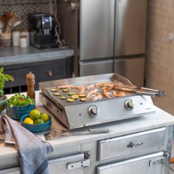  Livoo Elektrisk Dobbelt Plancha Bordgrill (Rustfri stl)