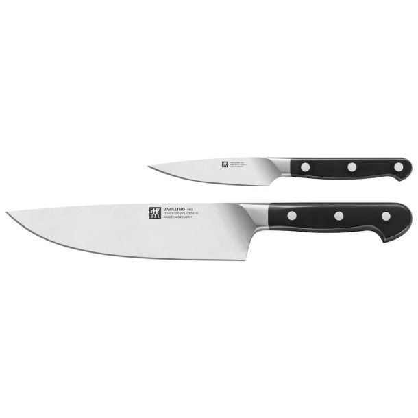 Zwilling Pro knivset med 2 knivar (Kockkniv och Skalkniv)
