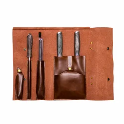 H�ws Santo BBQ Grillset med l�derfodral (6 delar)