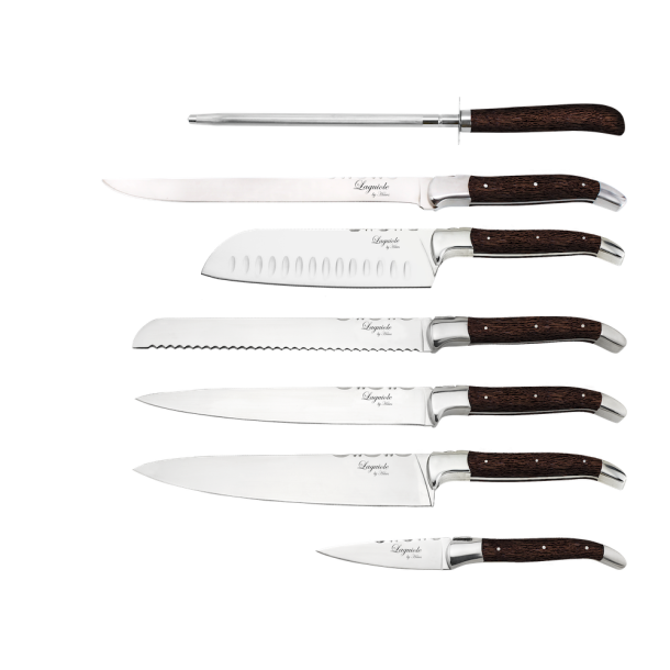 Laguiole By Hws Chef Knivst (6 knive + Strygestl)