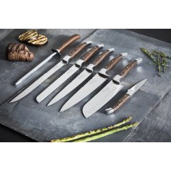 Laguiole By Hws Chef Knivset (6 knivar + Brynstl)