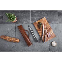 Hws Santo BBQ Grillset med lderfodral (3 delar)