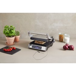 Hws CG30006 Panini- och Smrgsgrill med digital termometer