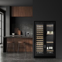 Caso WineChef Duo 122 Black Vinkleskab (122 flasker)