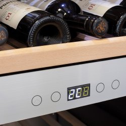 Caso WineComfort 660 Smart Rustfri St�l Vink�leskab (66 flasker)