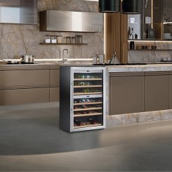 Caso WineComfort 660 Smart Rustfri St�l Vink�leskab (66 flasker)