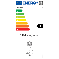 Caso WineDeluxe WD 41 Vinkleskab  - Indbygning (41 flasker)