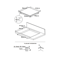 Grand Gourmet Induktionskogeplade 60 cm (4 zoner, bro og booster)