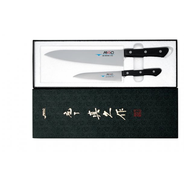MAC Chef Knivset m. 2 knivar (Kockkniv och Universal kniv)