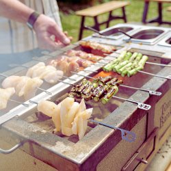 Kasai Hibachi Bar &amp; Spett-set (Till Kasai Konro Yakitori Grill XL)