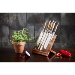 Laguiole By Hws Chef Knivset med knivblock (5 knivar)