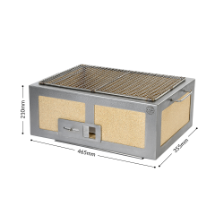 Kasai Konro Yakitori Grill Medium/Bred V2 (Ram i Rostfritt Stl)