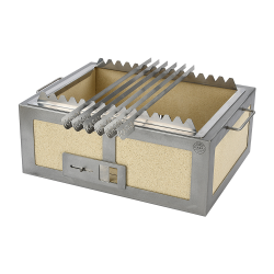 Kasai Konro Spettstativ med 6 grillspett (Till Kasai Konro Yakitori Grill Medium/Bred V2)