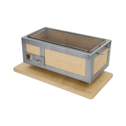 Kasai Konro Yakitori Grill Medium/Lang + Varmeunderlag + 10 kg. Sumi Bincho Kul