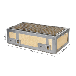 Demo- eller utstllningsmodell - Kasai Konro Yakitori Grill XL (Ram i Rostfritt Stl)