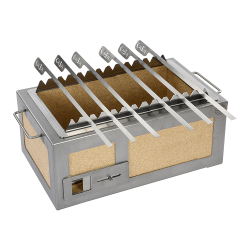 Kasai Konro Spettstativ med 6 grillspett (Till Kasai Konro Yakitori Grill Medium/Long)