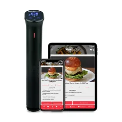 iVide 2.0 Sous Vide Stav WIFI + Caso VC10 Vakuumfrpackare + Vakuumrullar