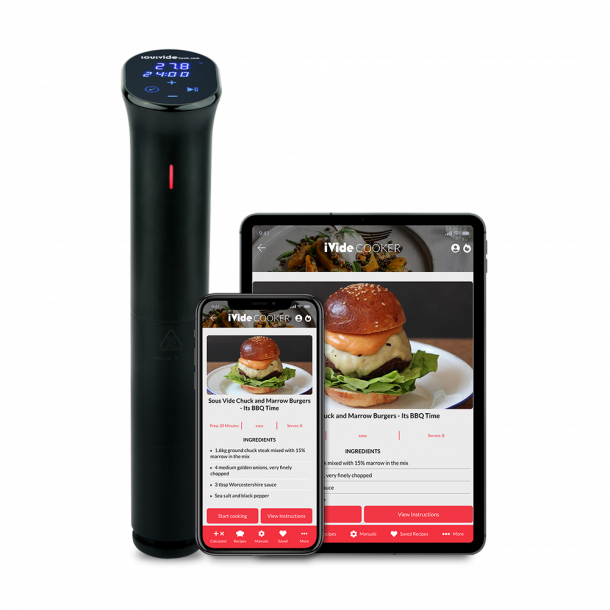 iVide 2.0 Sous Vide Stav WIFI (IPX7-Vandtt)