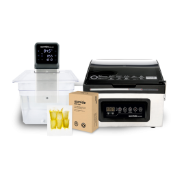 iVide Plus Jnr WIFI Sous Vide Stav (IPX7-Vattentt) + Senses 300 Kammar-Vakuumfrpackare Paket