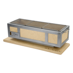 Kasai Konro Yakitori Grill Large V2 + Vrmeunderlgg + 10 kg. Sumi Bincho Kol