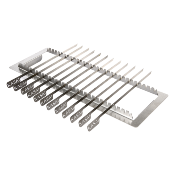 Kasai Konro Spettstativ med 12 grillspett (Till Kasai Konro Yakitori Grill Large V2)